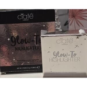 NEW Ciate Bundle Set Of 2 GLOW TO HIGHLIGHTER Moon Dust Palette Full & Travel